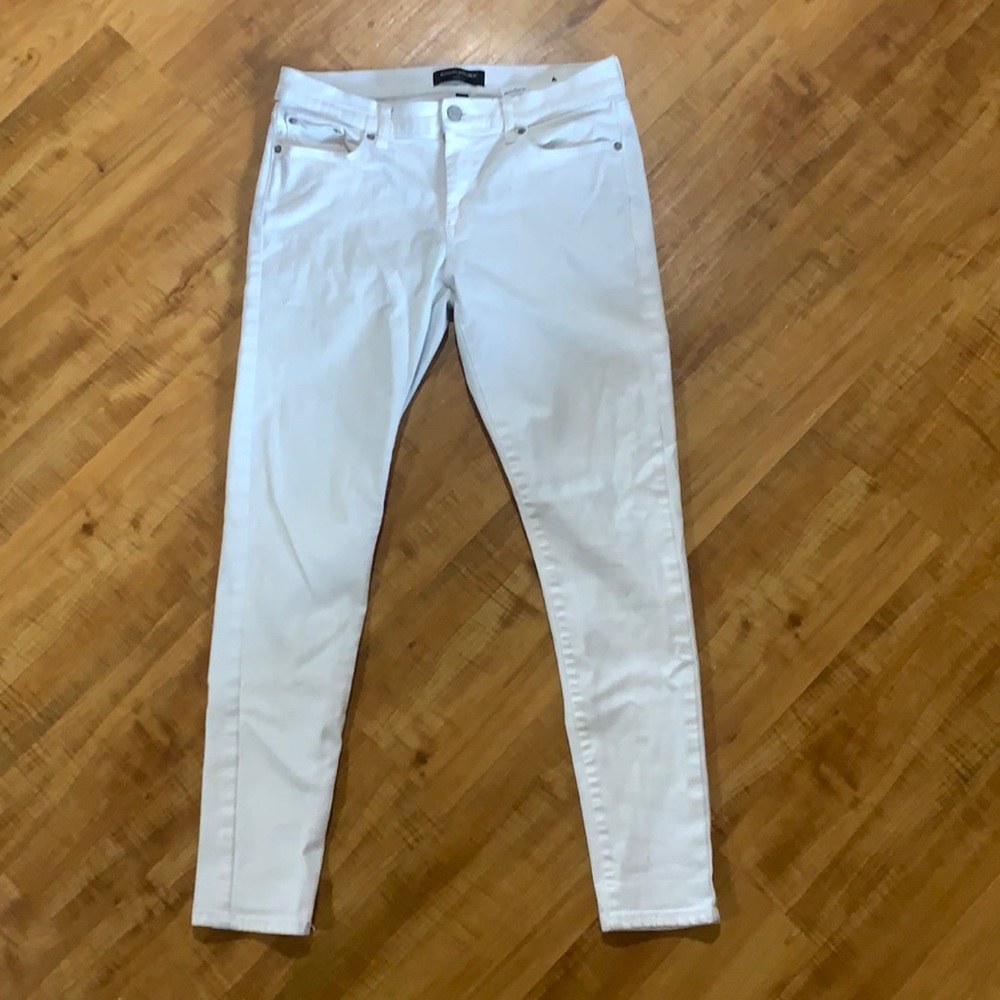 Banana Republic Skinny Fit White Jeans